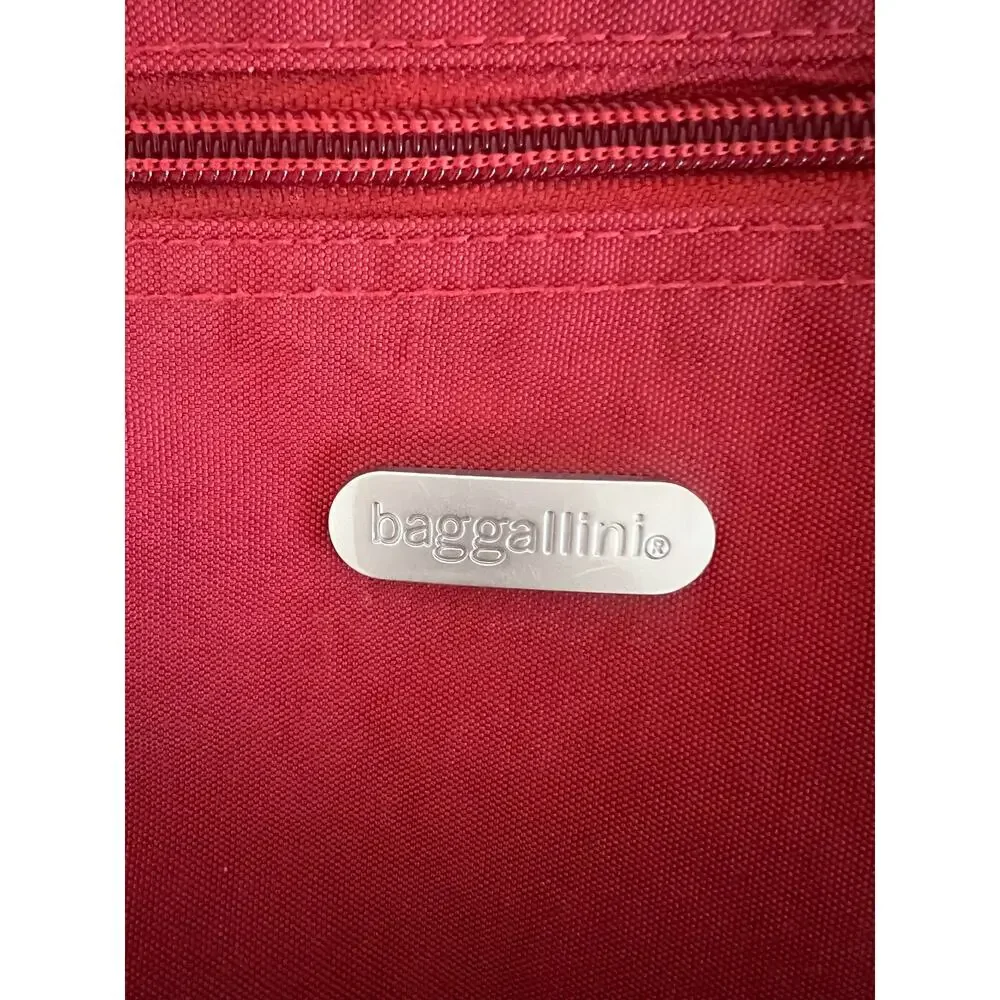 BAGGALLINI CROSSBODY BAG PURSE REMOVABLE STRAPS EXTRA POCKETS RED